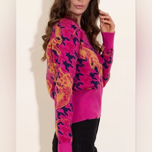 NEW ALDEN ADAIR Aspen Pink and Orange Tiger Party Prowl - Large PTP 22 Length 23 - Picture 3 of 9